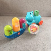 Fisher Price zestaw zabawek rozwijam ruchy sensoryczna waga kulka hipopotam
