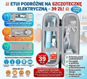 Etui na Szczoteczkę Elektryczną Podróżne Case Organizer EVA Końcówki Kabel