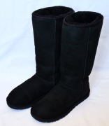 UGG australia kozaki śniegowce skóra CZARNE 40