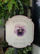 Metalowa blaszana aluminiowa tabliczka tablica dekoracja ozdoba obraz 