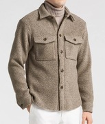 Męska kurtka koszulowa baranek Oscar Jacobson rozmiar z metki 46 (jak L/XL)