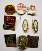 Komplet odznaka przypinka PRL ZSRR 1 maja komuna Lenin medal wojna