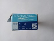Acuvue MOIST 1-Day soczewki jednodniowe moc -1,0