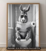 Obraz do łazienki ubikacji motyw osioł że shreka wodoodporny