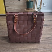 Brązowa torebka damska shopperka 