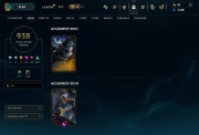 League of Legends konto PAX TF Twisted Fate Black Alistar 938 skinów