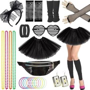 Cosplay Przebranie DISCO na Dyskotekę Klubu Akcesoria 10 szt z lat 80