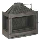 Żeliwny wkład kominkowy INVICTA 700 ECO Selenic lewa boczna szyba  