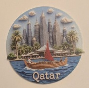 Magnes na lodówkę akrylowy Qatar Katar(44) 