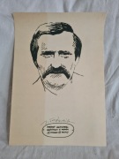 Jacek Fedorowicz - grafika "Portret nieznanego mężczyzny z wąsem"