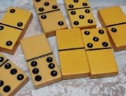 Vintage DOMINO PRL - Zestaw kompletny 28 / imitacja kości -dla Kolekcjonera