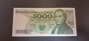 Banknot 5000 zł 1988r. stan UNC