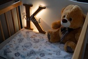 Lampka nocna z imieniem dziecka - na baterie - literka