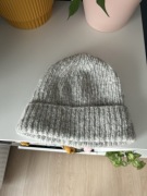 Wełniana czapka handmade Grey