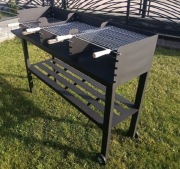 Grill gastronomiczny XXL 150cm duży, rodzinny  ruszt ze stali nierdzewnej 