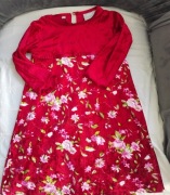 Długa "elegancka" atłasowa Kappahl sukienka na 86 cm