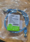 LOGILINK CQ3026S LOGILINK Patchcord Cat.6A 10G S/FTP 0,5m niebieski