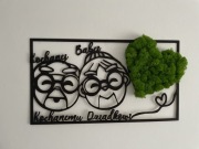 Obraz z chrobotkiem, prezent na dzień babci i dziadka