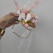 kapelusz z cukierkami, opaska z cukierków , ozdoba do włosów cukierki