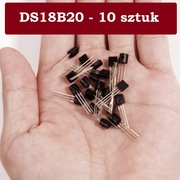 CZUJNIK TEMPERATURY DS18B20 Zestaw 10szt. sensor ARDUINO ESP wielopak