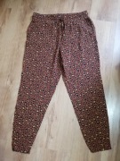 Primark Spodnie Letnie Lekkie Wiskoza Panterka XL 