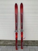 Stare drewniane narty GERMINA retro unikat 148 cm wiązania TORNADO sprężyny