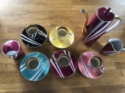 Serwis kawowy Goplana Ćmielów lata 60-te unikat