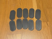 Bolt Action, podstawki, bases, 25x50mm, 10 sztuk, druk 3D