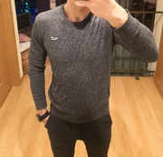 Sweter HOLLISTER Rozmiar S | Szary Melanż | Miękki | Skład z Wiskozą