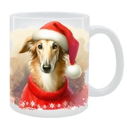 KUBEK Z PSEM Chart rosyjski borzoj - PREZENT, PERSONALIZOWANY, 24HWYS