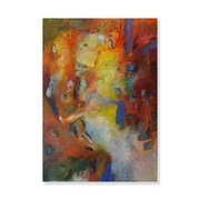 ABSTRAKCJA, Olej na płótnie, 100 x 70