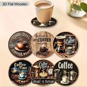 Zestaw 6 podkładek pod kubek, filiżankę 