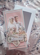 Kartka na ślub z nakładką 