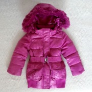 Benetton puchowa kurtka zimowa różowa 74 80