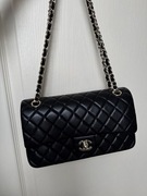 torebka czarna skora