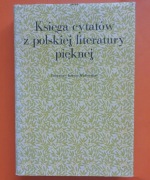 Księga cytatów z polskiej literatury pięknej 1975 PRL ANTYKWARIAT 
