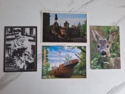 zestaw 4szt pocztówek kartek widokówek 