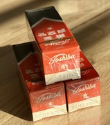 Trzy sztuki zafoliowanych lamp 5AN8 Toshiba - wzmacniacz marzeń AU-70