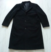 Piękny męski płaszcz HUGO BOSS rozmiar 50 L XL wełna dziewicza unikat!