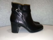 Skórzane botki damskie Tamaris