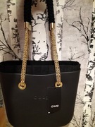 Obag przepiękna mini Nero falbanka 