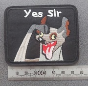 Naszywka Morale Patch- YES SIR - z hieną  (rzep)