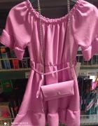 Sukienka dziewczęca z torebką 