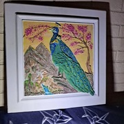 pawia ulga. Praca została wykonana szpachlą.