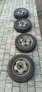 Komplet opon zimowych 165/70 R13 z felgami VW Golf II
