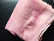 Apaszka komin z wiskozy różowa 