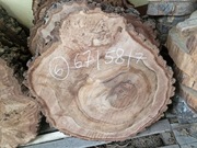 Plaster Drewna Orzech Włoski z czeczotą 67/58/7 cm Blat Stolik Żywica DIY