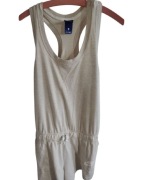 Markowy wygodny sportowy kombinezon krótki Nike Just Do IT r 40/L beżowy