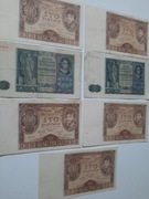 241#N STARE BANKNOTY POLSKIE OKUPACJA DWIE RZADKIE SERIE A i B-50 ZŁ 1941