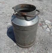 Stara bańka kanka na mleko 20l  ocynk kwietnik ozdoba loft